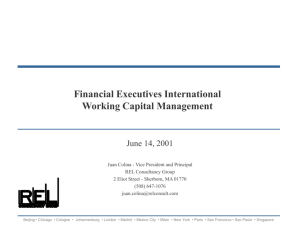 Working Capital Management Workshop