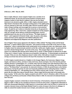 James Langston Hughes Bio - Civil-Rights-Movement-NBJ