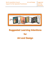 NLC Art and Design Suggested Learning Intentions1