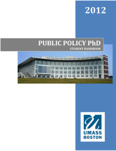 Public Policy PhD Student Handbook