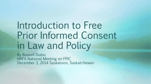 Introduction to FPIC in Law and Policy