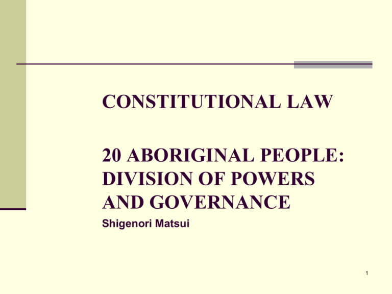 CONSTITUTIONAL LAW 1 What Is The Constitution 