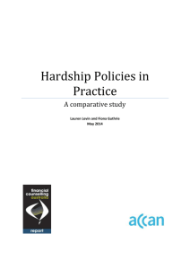 Hardship Policies in Practice: A Comparative Study