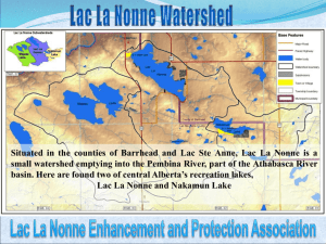 Slide show - Lac La Nonne Enhancement Protection Association