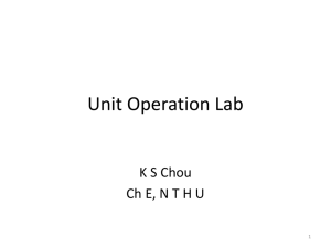 Unit Operation Lab