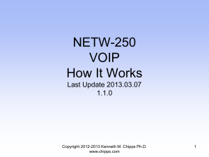 VOIP How It Works - Chipps - Kenneth M. Chipps Ph.D. Web Site