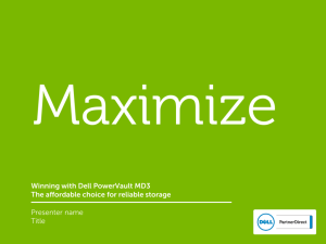 Win with Dell PowerVault Storage Sales Presentation