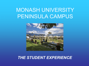 MONASH UNIVERSITY PENINSULA CAMPUS