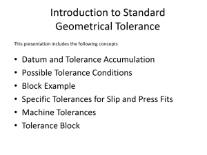 Geometrical Tolerancing