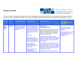 lesson plans for The Kick Off