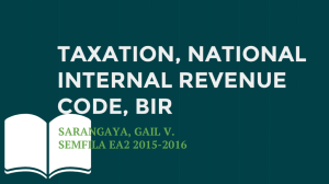national internal revenue code