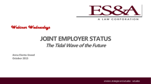 Joint Employer Status
