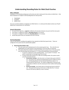 Understanding Rounding Rules for Web Clock Punches