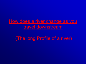 How to record the discharge (flow) of a river