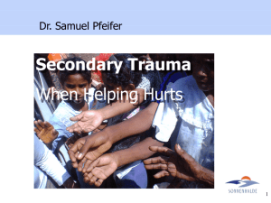 Secondary Trauma - seminare