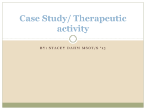 Case Study: Therapeutic activity