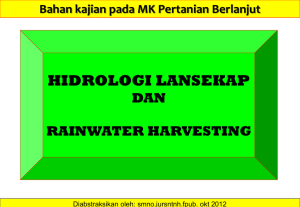 kompendium hidrologi lansekap pertanian