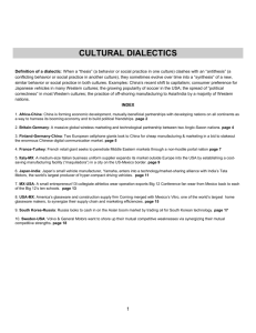 culture dialectics - Baylor University