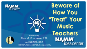 11 Beware of How you Treat your Music Teachers
