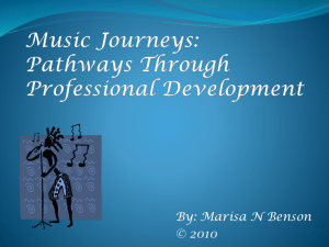 Music Journeys: Pathways Through Professional Development