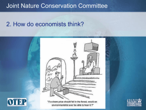 Presentation 2 - How do economist think