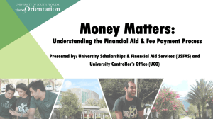 Money Matters: Financial Aid Process for Transfer Students