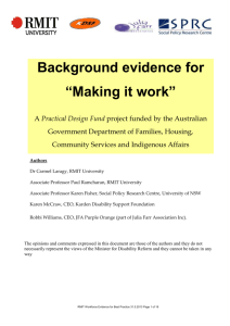 RMIT Background Evidence Guide Making it work DOCX