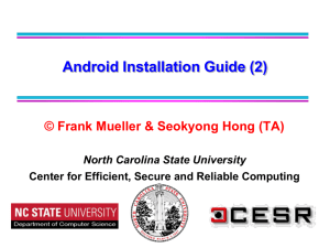 Android Installation Guide - North Carolina State University