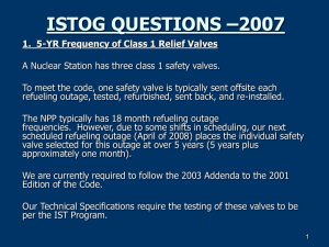 istog questions –2007 - Inservice Testing Owners Group