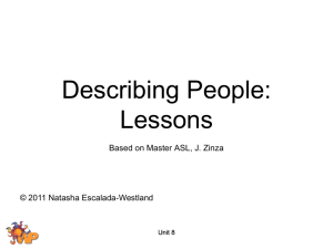 Unit 8 Lessons