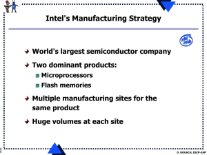 Intel's Manufacturing Strategy