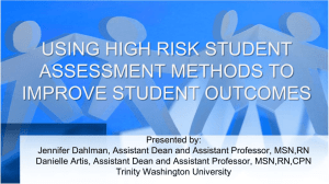 using high risk student assessment methods to improve student