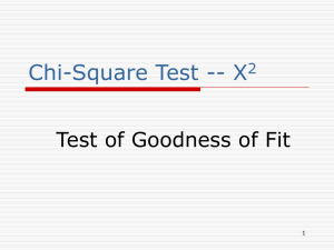 Chi-Square Test -