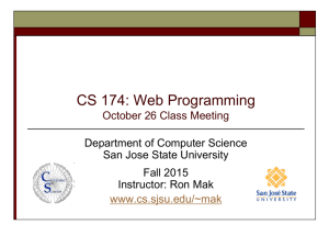 CS 235: User Interface Design - Department of Computer Science