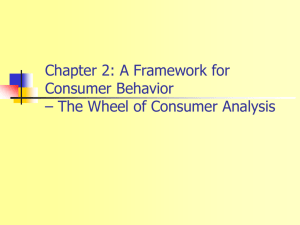 Chapter 2: A Framework for Consumer Behavior
