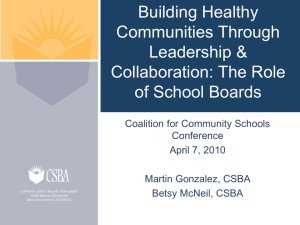 Building Healthy Communities Through Leadership & Collaboration