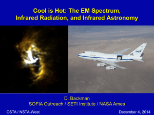 Cool is Hot - Stratospheric Observatory for Infrared Astronomy