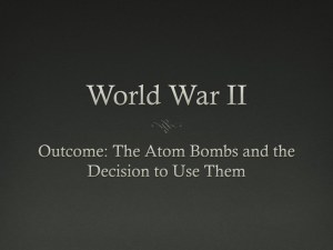 world war ii atomic bomb notes 2013