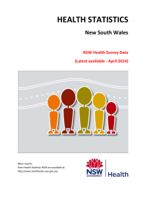 The New South Wales Population Health Survey includes a dietary