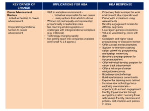 Environmental scan: Key drivers and the HBA.