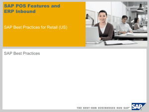 Scenario Name SAP Best Practices Baseline