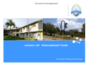 Economic Development - Lecture 15
