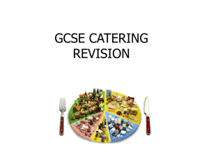 Catering overview PowerPoint revision resource