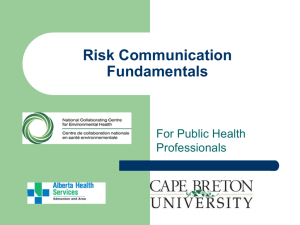 Risk Communication
