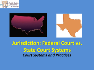 Federal v. State Court Structures