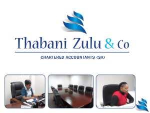 Thabani Zulu CA (SA) Managing Partner TZ