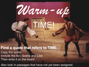 Quotes about time - romeo and juliet