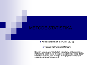 ANALISIS STATISTIKA (STK511)