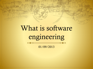 What is software engineering