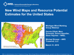 New Wind Maps and Resource Potential Estimates for the United